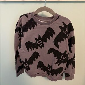 H&M Gray Bat Print Sweatshirt